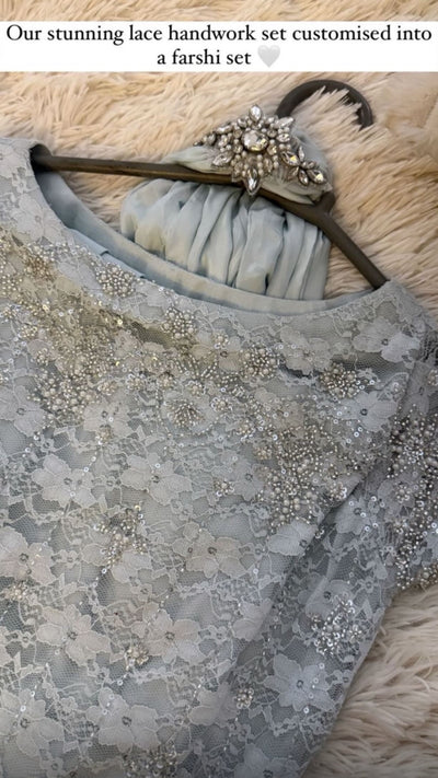 Ice Blue Farshi Set