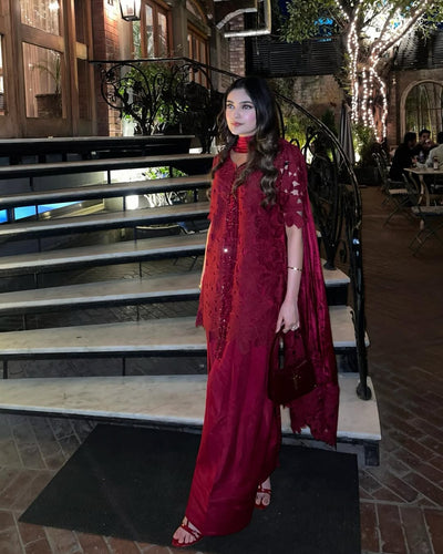 Deep Red Farshi Set