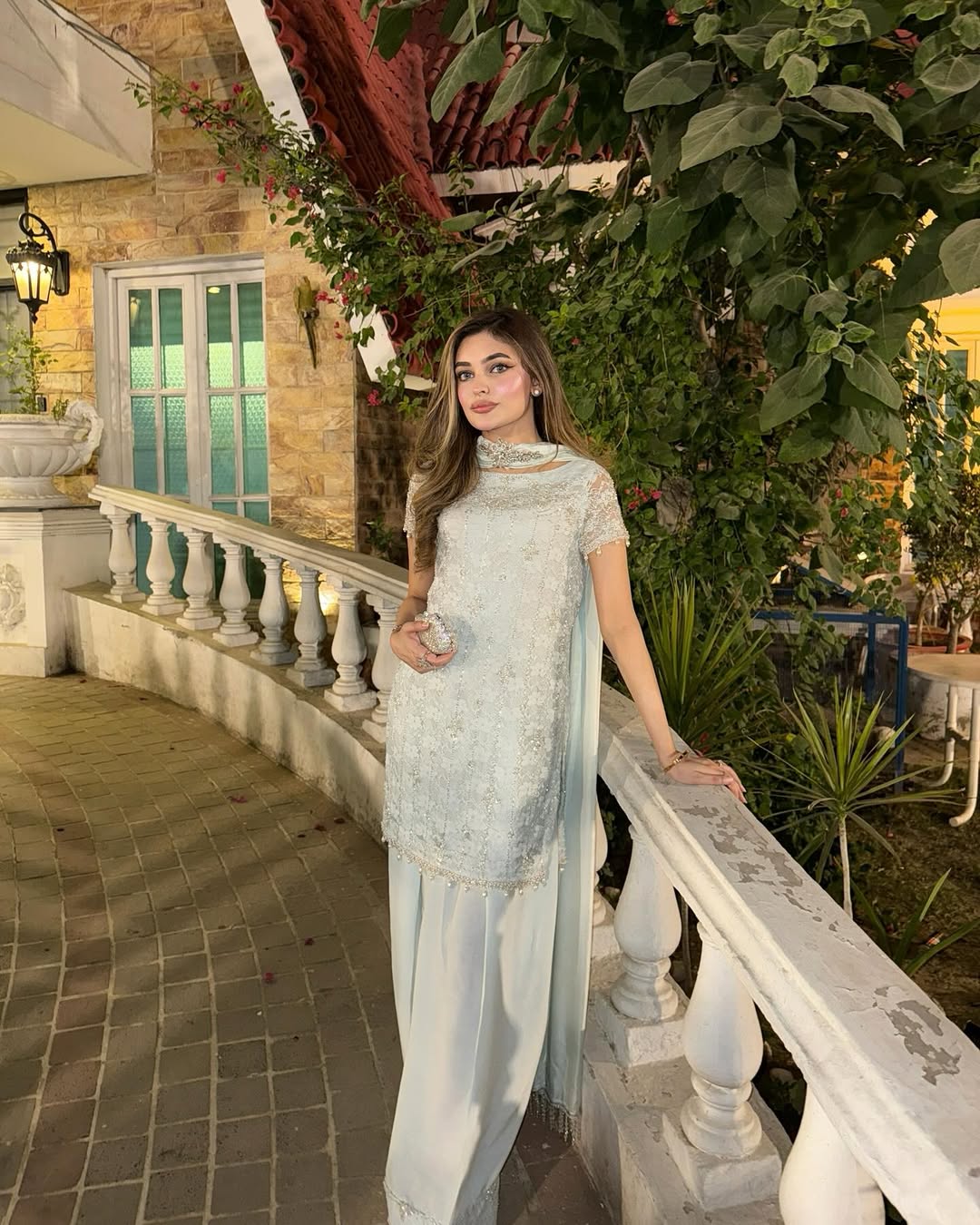 Ice Blue Farshi Set