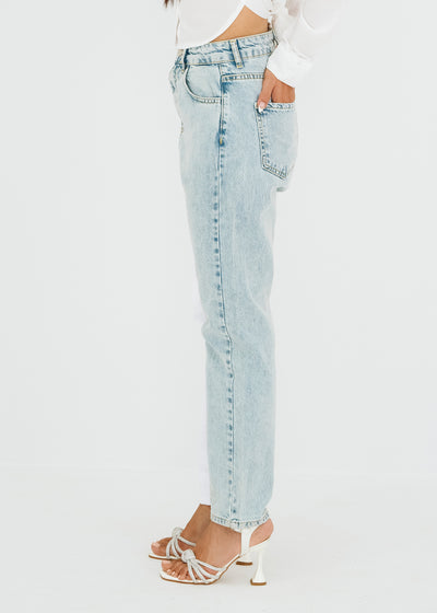 Two-tone Mom jeans
