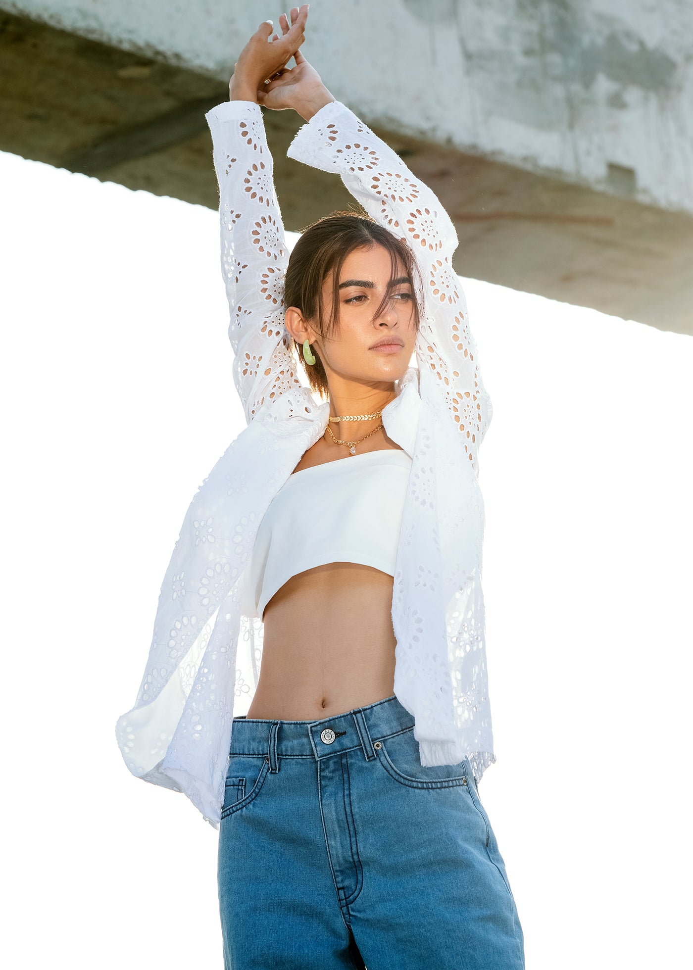 Eyelet Blazer