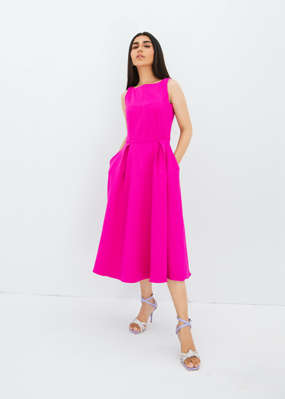Pocket detail midi dress