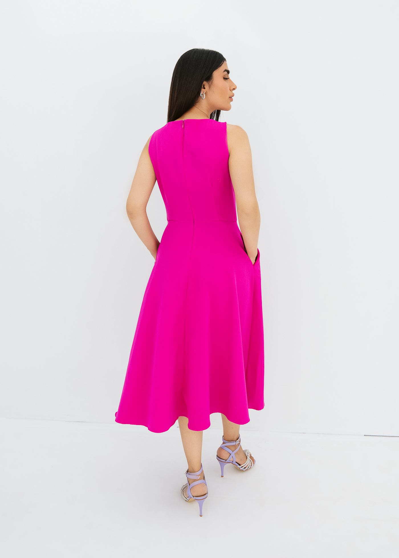 Pocket detail midi dress
