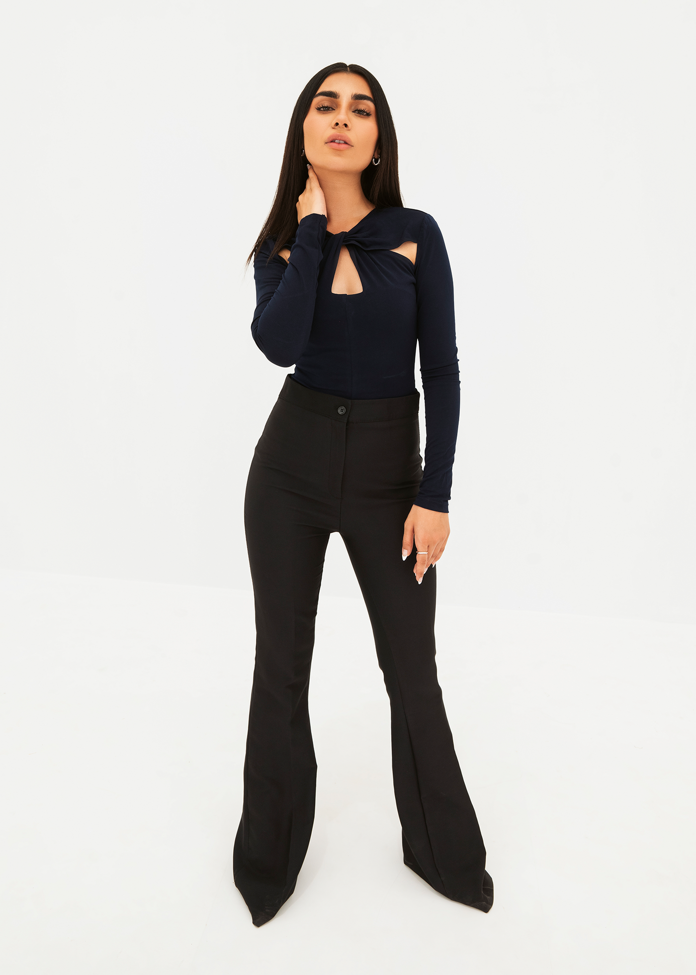 Neck detail bodysuit
