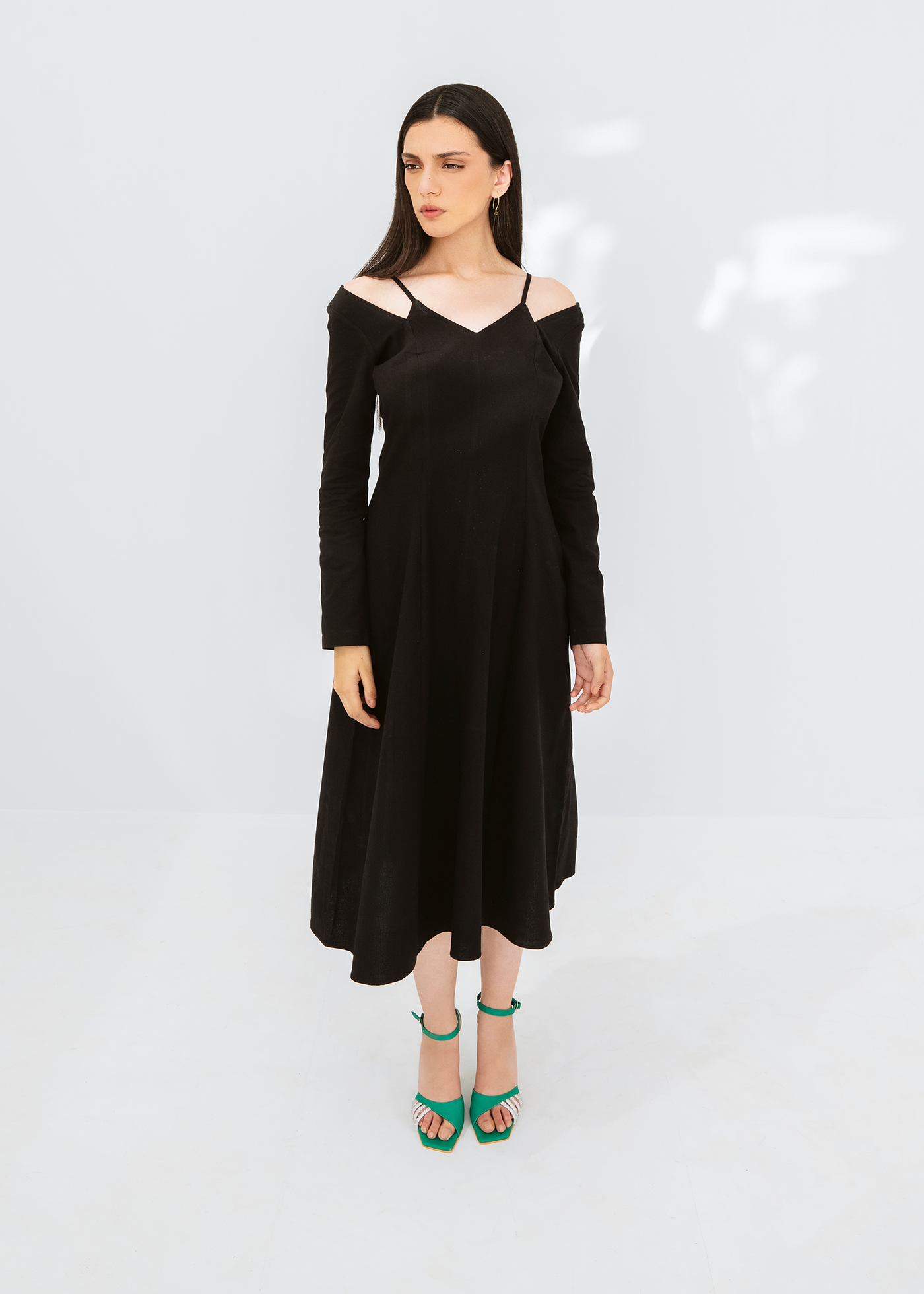 Strappy neck dress