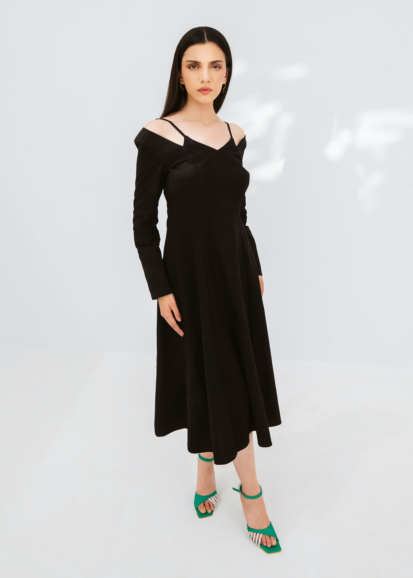 Strappy neck dress