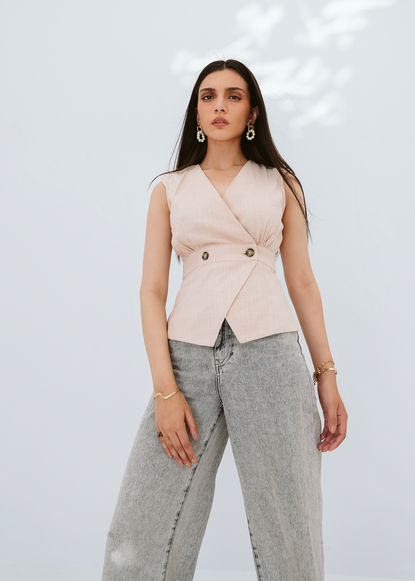 Double breasted blouse