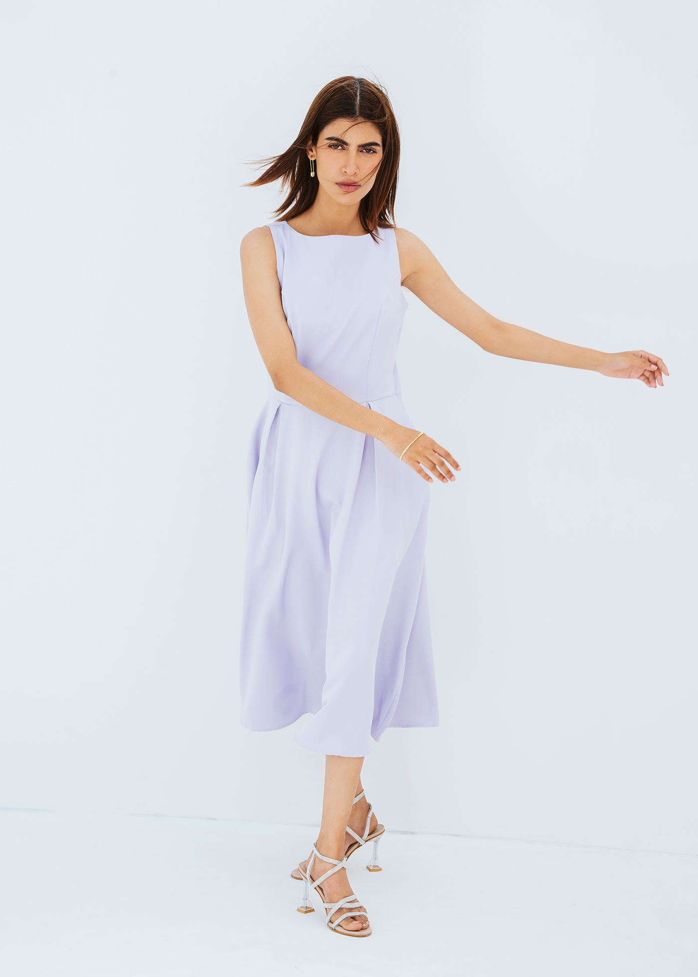 Pocket detail midi dress
